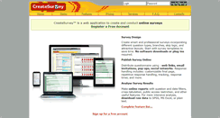 Desktop Screenshot of createsurvey.com